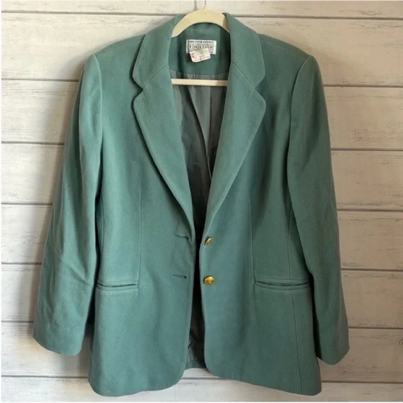 Vintage Saks Fifth Avenue Cashmere /Wool Blazer Coat - Picture 1 of 7